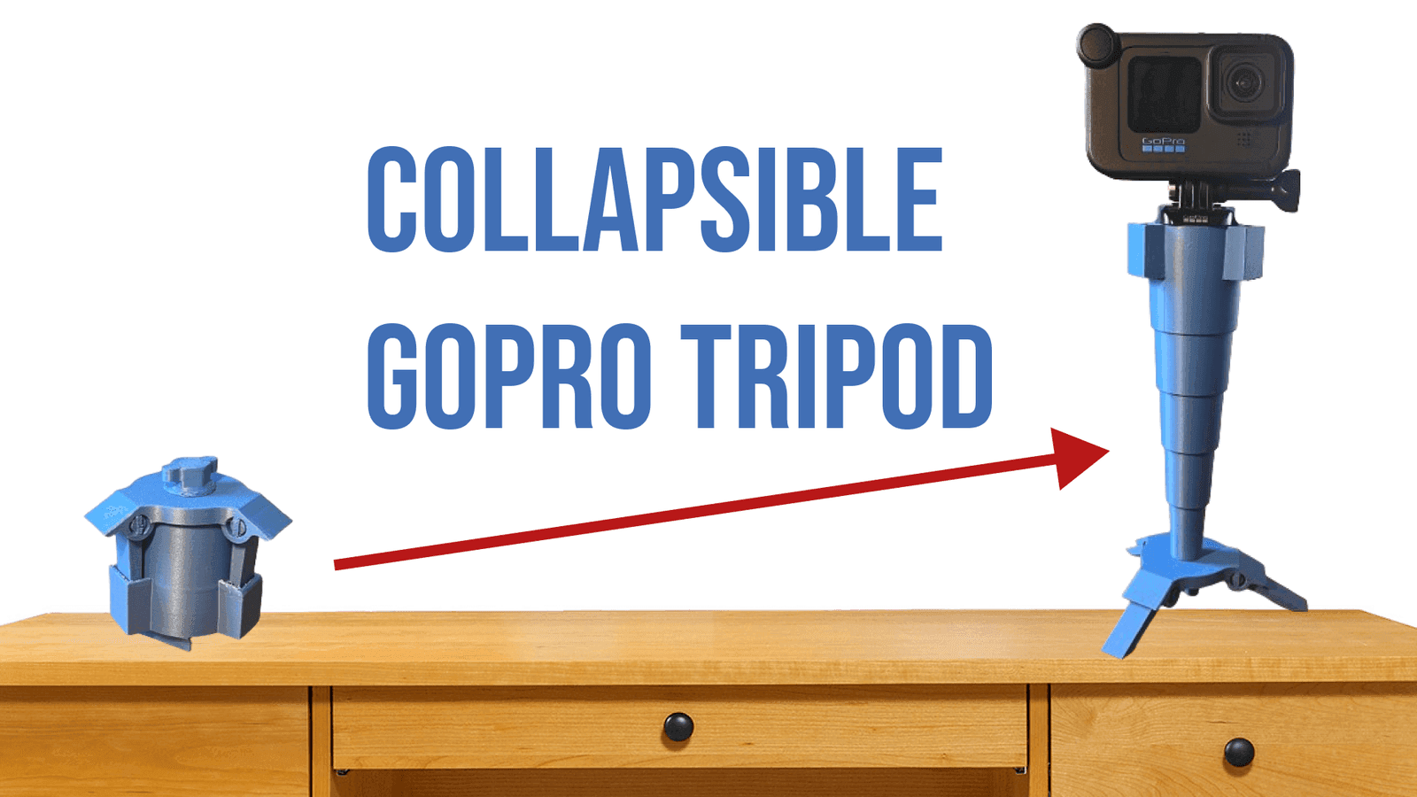 Collapsible Go-Pro Tripod